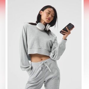 Alo Yoga Muse Hoodie and Sweatpants.